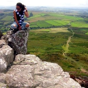 Pink, White, & Blue Striped Hoodie